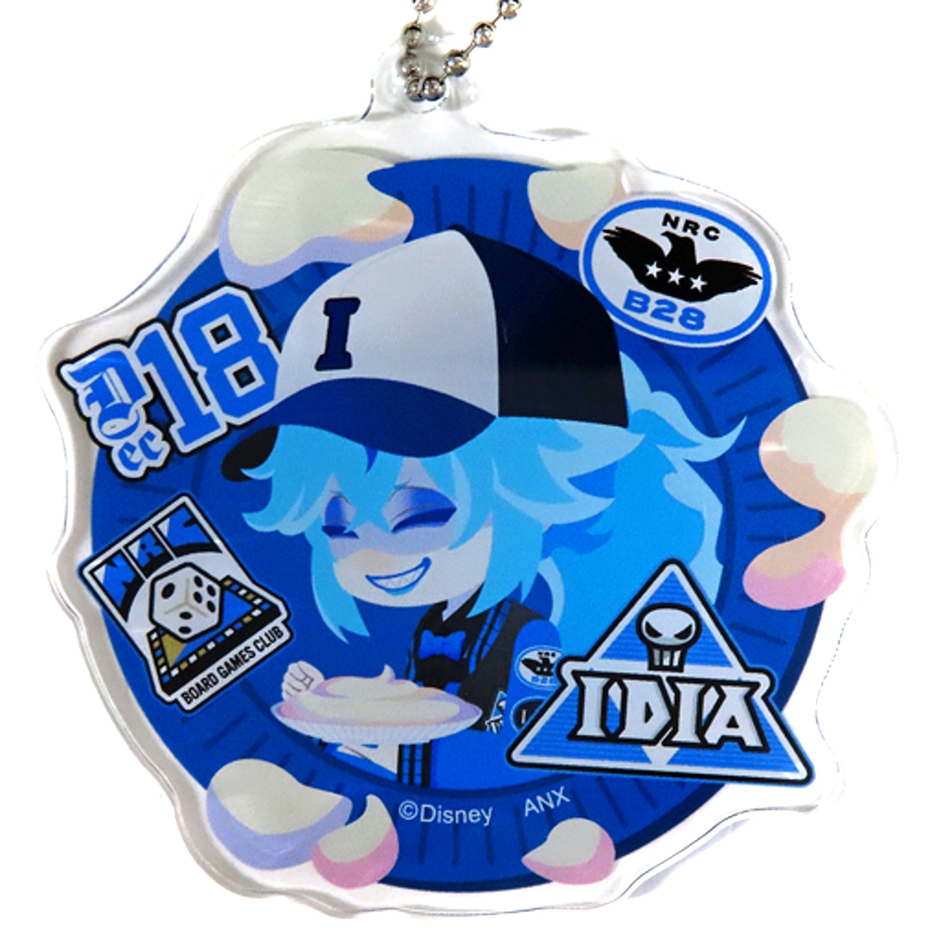Idia Shroud Disney Twisted Wonderland Deformed Acrylic Charm Collection Union Birthday ver. Premium Birthday 2023 POP UP SHOP in Animate [USED]