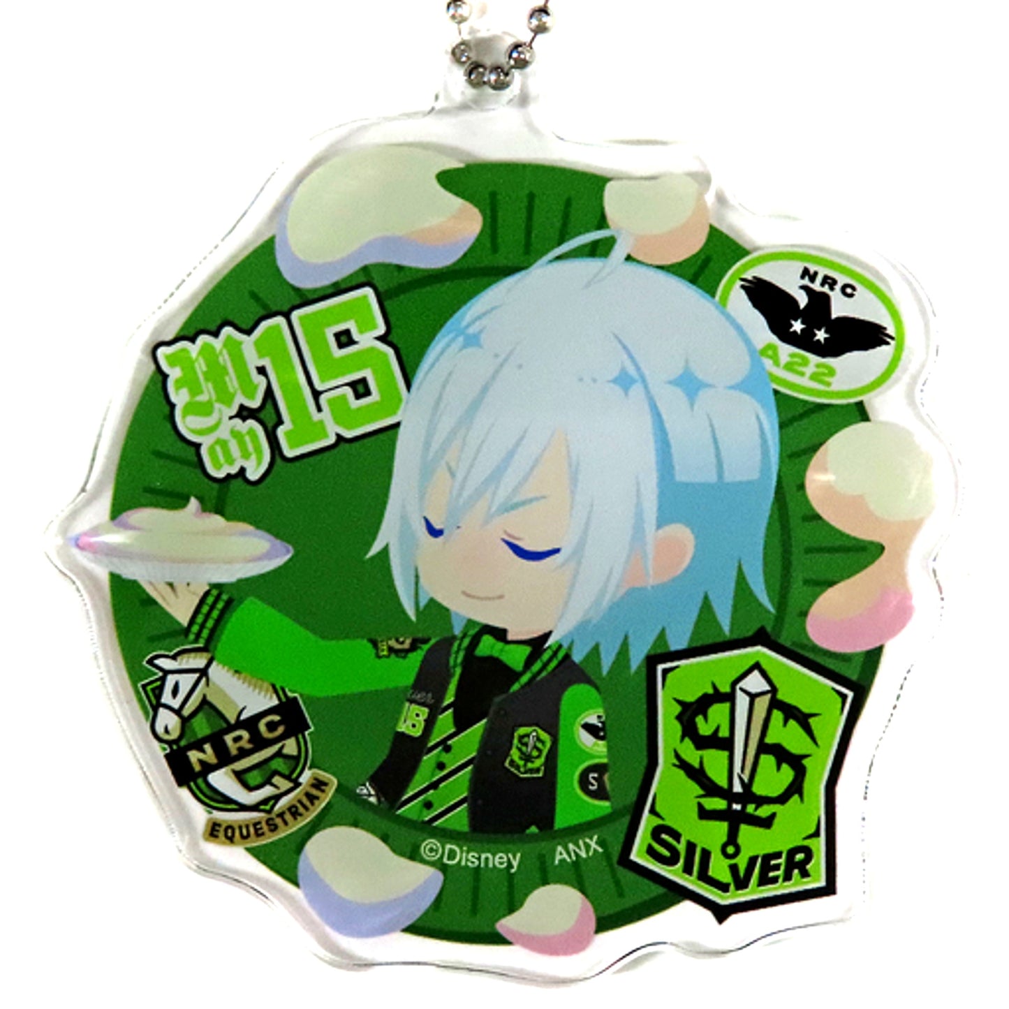 Silver Disney Twisted-Wonderland Deformed Acrylic Charm Collection Union Birthday ver. Premium Birthday 2023 POP UP SHOP in Animate [USED]