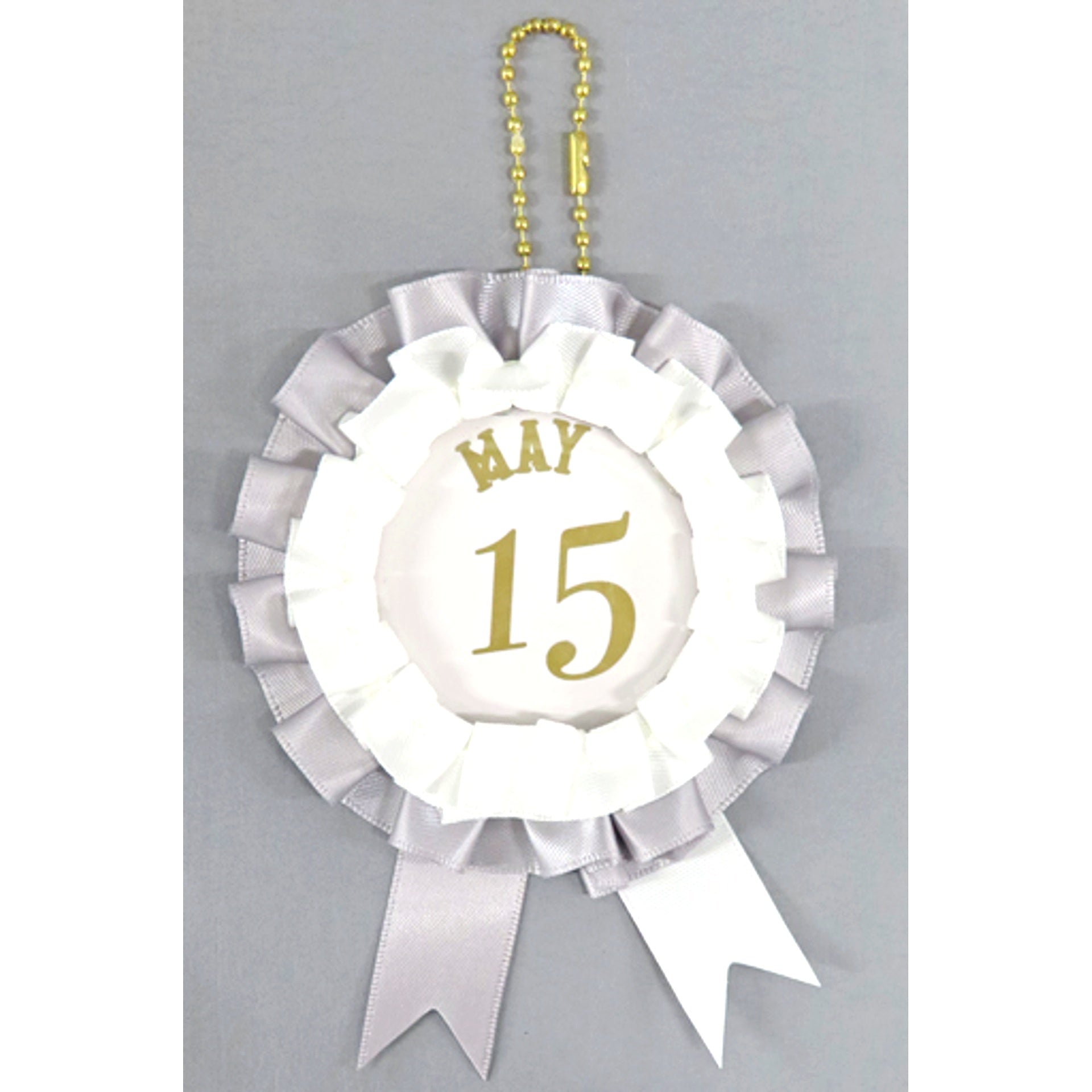 Silver Disney Twisted Wonderland Omekashi Birthday Rosette Button Holder Premium Birthday 2023 POP UP SHOP in Animate [USED]