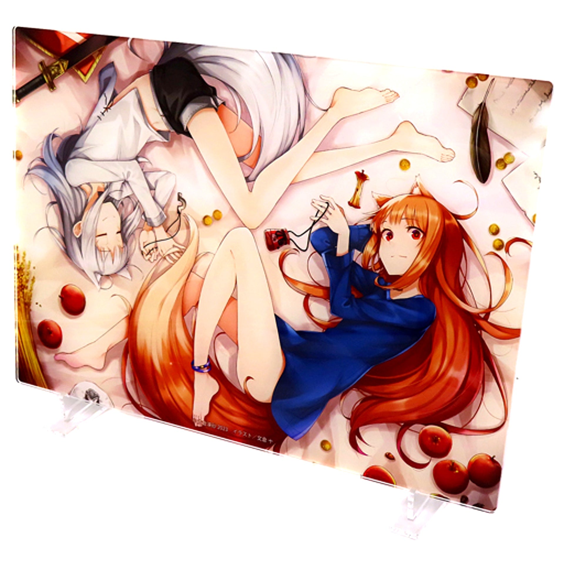 Holo & Myuri Spice and Wolf Dengeki Bunko 30th Anniversary Cho Dengeki Bunko Ten Goods Acrylic Plate [USED]