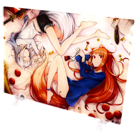 Holo & Myuri Spice and Wolf Dengeki Bunko 30th Anniversary Cho Dengeki Bunko Ten Goods Acrylic Plate [USED]