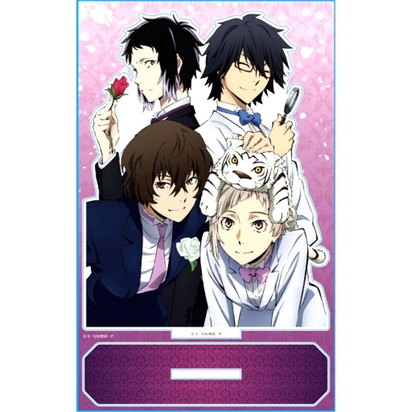 Atsushi Nakajima & Osamu Dazai & Ranpo Edogawa & Ryunosuke Akutagawa C. Acrylic Character Stand Bungo Stray Dogs [USED]