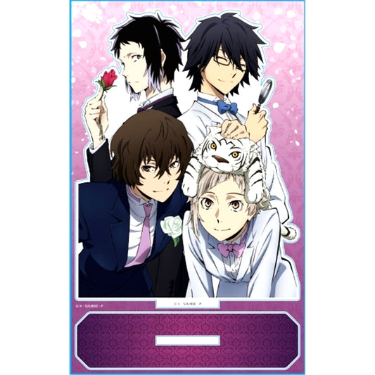 Atsushi Nakajima & Osamu Dazai & Ranpo Edogawa & Ryunosuke Akutagawa C. Acrylic Character Stand Bungo Stray Dogs [USED]