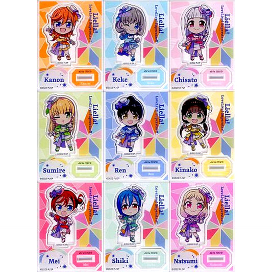 Set of 9 Love Live! Superstar!! x Daiso Seria Acrylic Stand [USED]