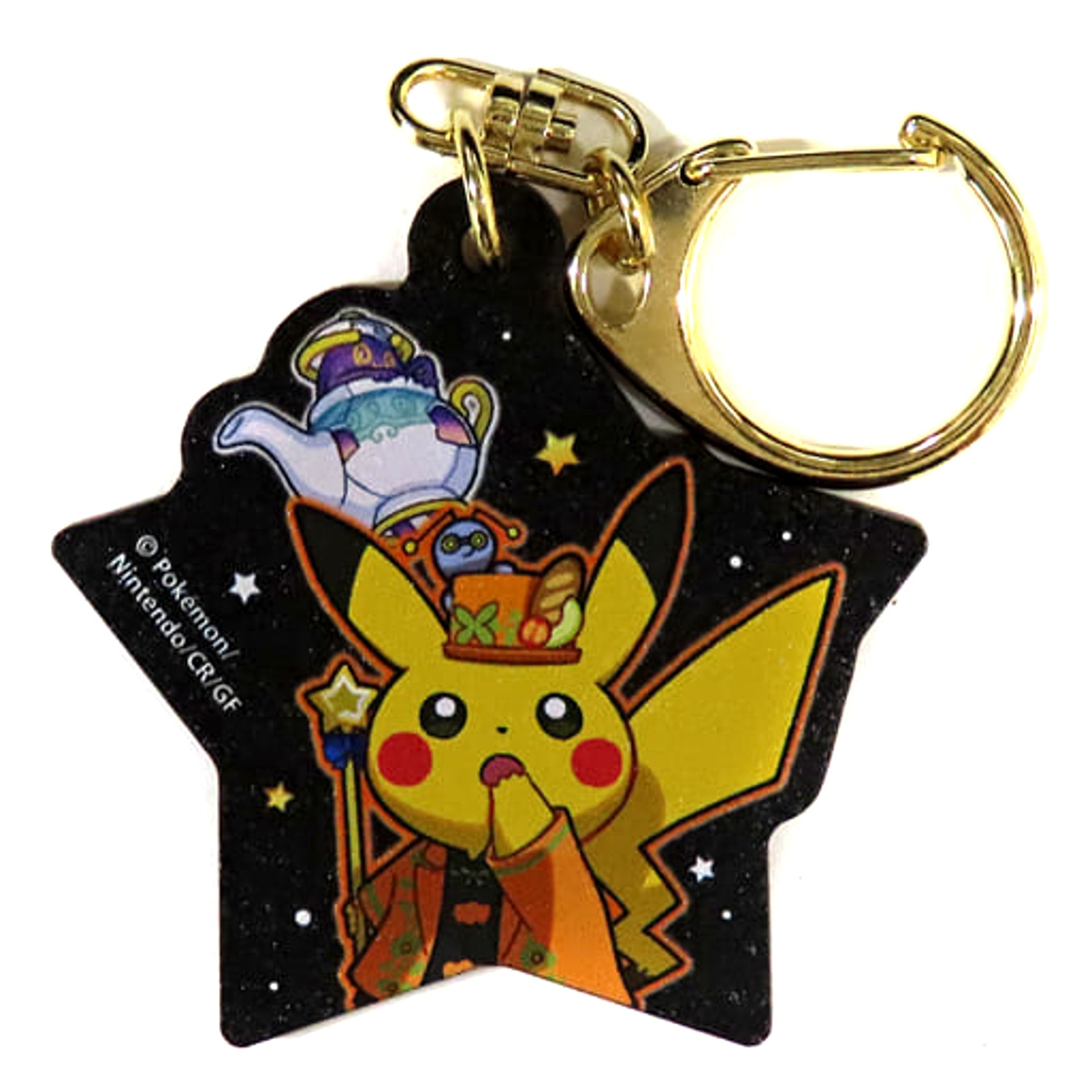 Pokemon Pikachu & Others Paldea Spooky Halloween Wood Keychain Collection Pokemon Center Limited Keychains [USED]