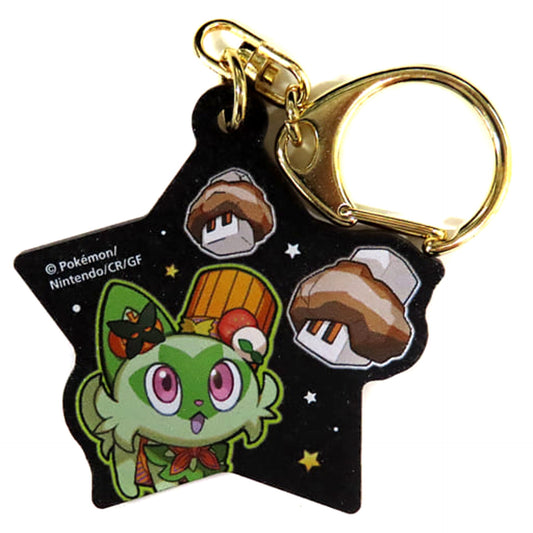 Pokemon Sprigatito Nacli Paldea Spooky Halloween Wood Keychain Collection Pokemon Center Limited Keychains [USED]