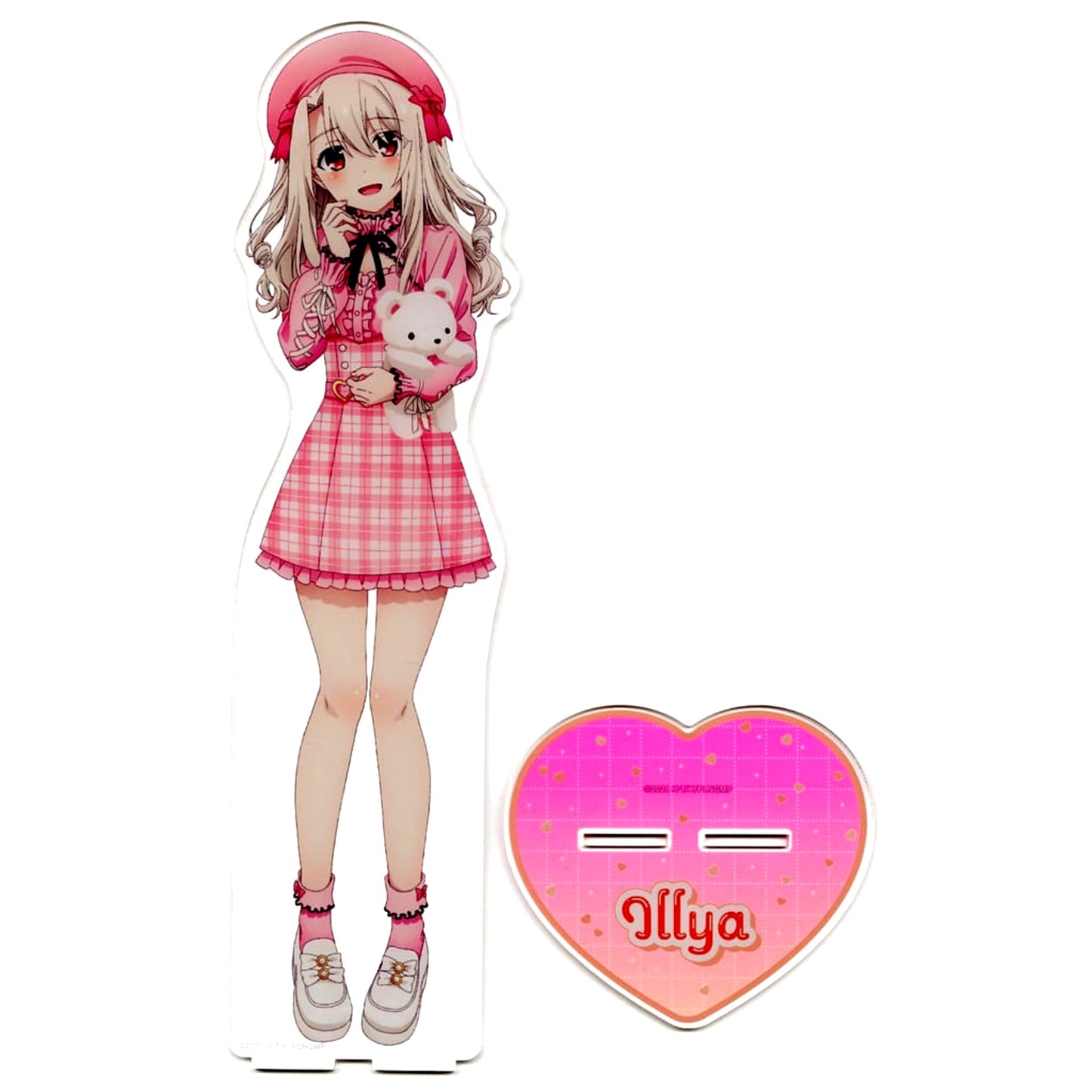 Illyasviel von Einzbern Fate/kaleid liner Prisma Illya Anime 10th Anniv Pop Up Shop BIG Acrylic Stand PINK Kawaii Style [USED]
