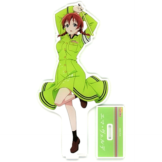 Emma Verde Illustration Ryoran! Victory Road Ver. Big Acrylic Stand Love Live! Nijigasaki High School Idol Club Pop Up Shop in Tower Records [USED]