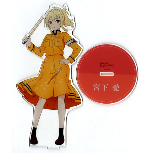 Ai Miyashita Ryoran! Victory Road Ver. Illustration Extra Large Acrylic Stand Love Live! Nijigasaki High School Idol Club Pop Up Shop in Tower Records [USED]