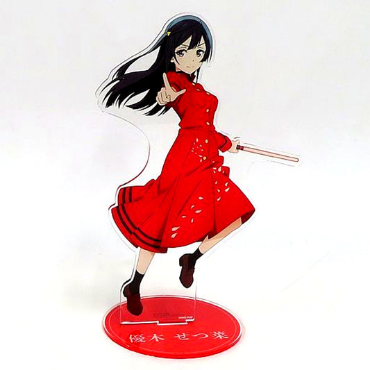 Setsuna Yuki Illustration Ryoran! Victory Road Ver. Extra Large Acrylic Stand Love Live! Nijigasaki High School Idol Club Pop Up Shop in Tower Records [USED]
