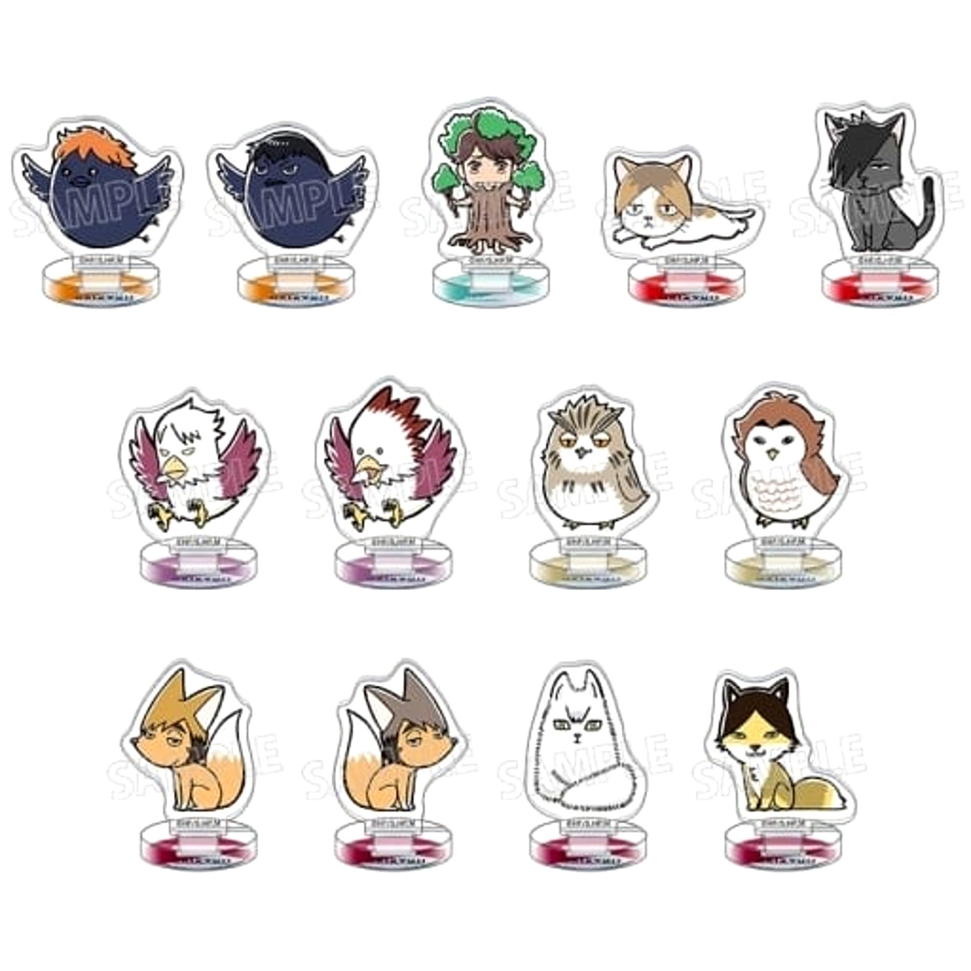 Haikyu!! Hinagarasu & Others All 13 Types Set Chuasta Miniature Acrylic Stand Collection Mascot Acrylic Stands [USED]