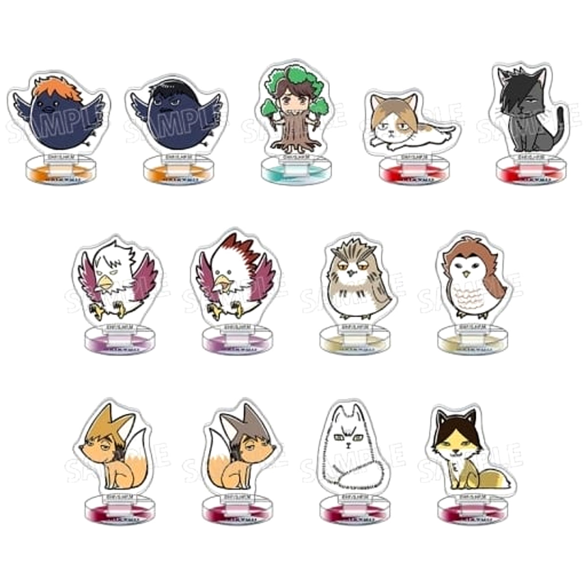 Haikyu!! Hinagarasu & Others All 13 Types Set Chuasta Miniature Acrylic Stand Collection Mascot Acrylic Stands [USED]