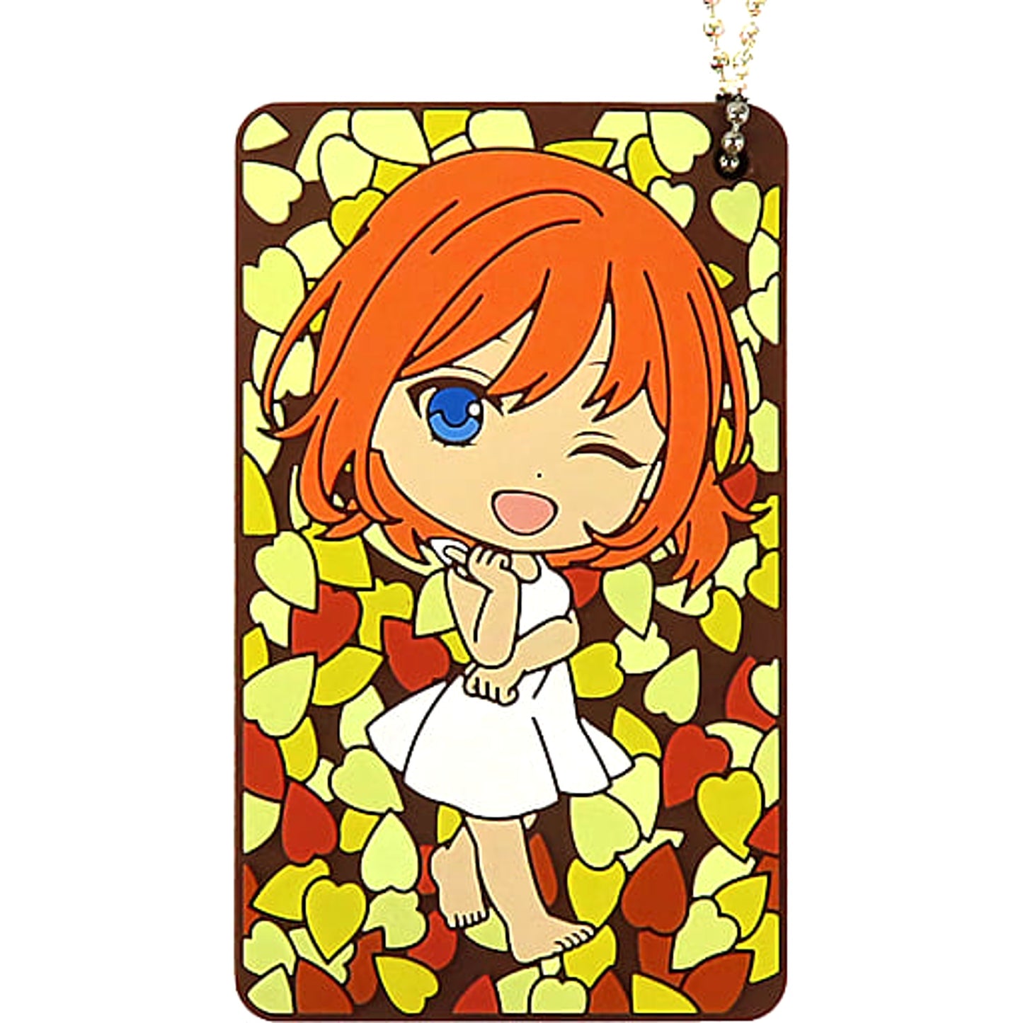 The Quintessential Quintuplets Movie Yotsuba Nakano White Dress Ichiban Kuji Meguri no Kiseki Rubber Collection Kyunchara Illustrations Prize H Keychains [USED]