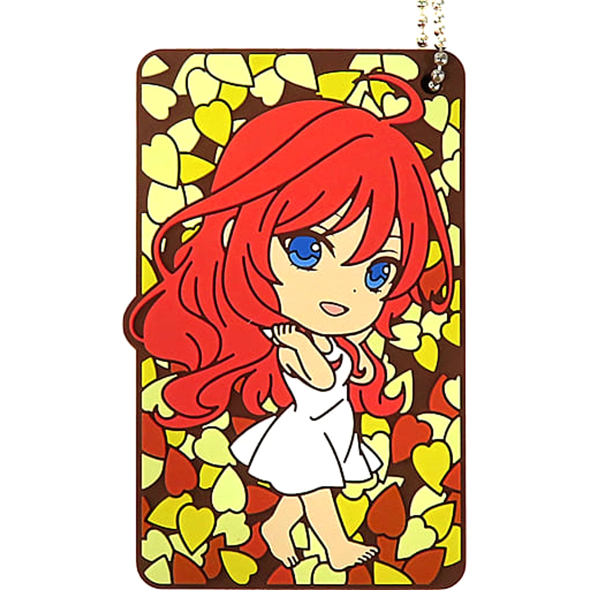 The Quintessential Quintuplets Movie Itsuki Nakano White Dress Ichiban Kuji Meguri no Kiseki Rubber Collection Kyunchara Illustrations Prize H Keychains [USED]