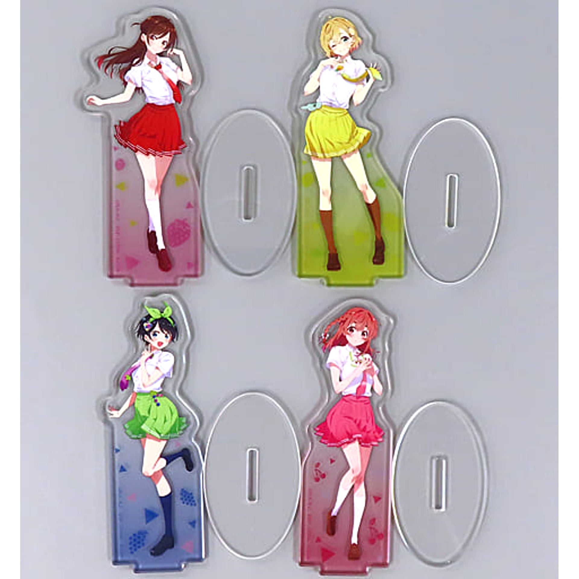 Rent-a-Girlfriend Chizuru Mizuhara & Others All 4 Types Set Ichiban Kuji Manzokudo 5 Seishun If Acrylic Stand Prize F Acrylic Stands [USED]