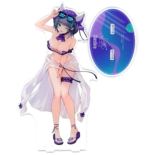 Cheshire Swimsuit Ver. Prize Azur Lane Illustration Oversized Acrylic Stand Ichigeki Button Collection [USED]