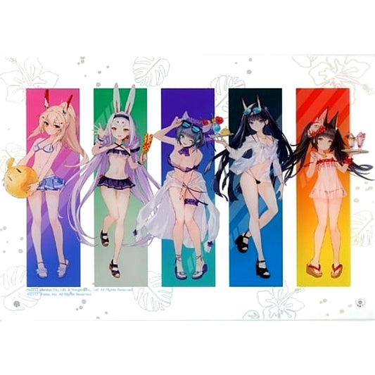 Group Last Prize Acrylic Panel Azur Lane Swimsuit Ver. Illustration Winning One Shot Button Collection [USED]