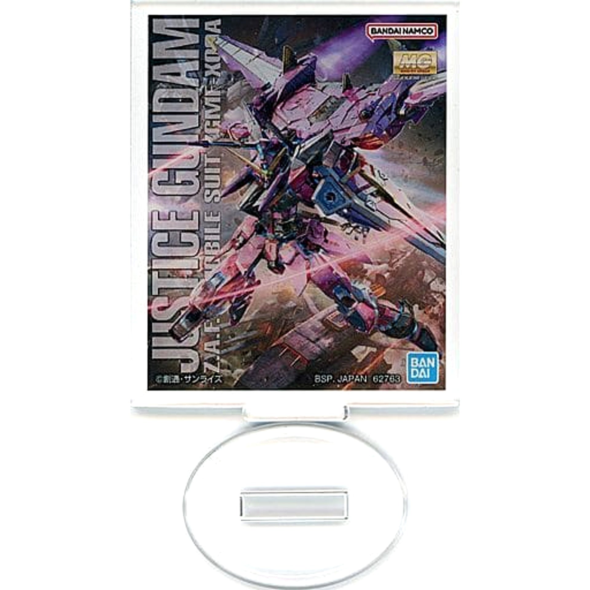 Mobile Suit Gundam Justice Gundam MG Ichiban Kuji Gunpla 2023 Acrylic Stand Prize J Acrylic Stands [USED]