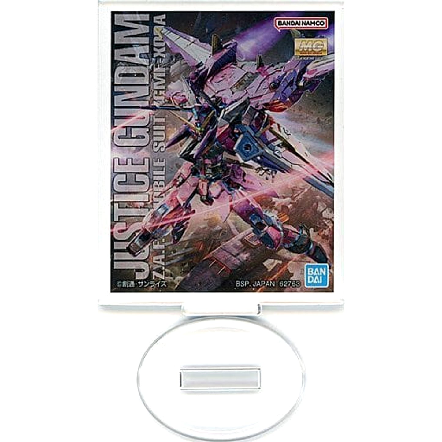 Mobile Suit Gundam Justice Gundam MG Ichiban Kuji Gunpla 2023 Acrylic Stand Prize J Acrylic Stands [USED]