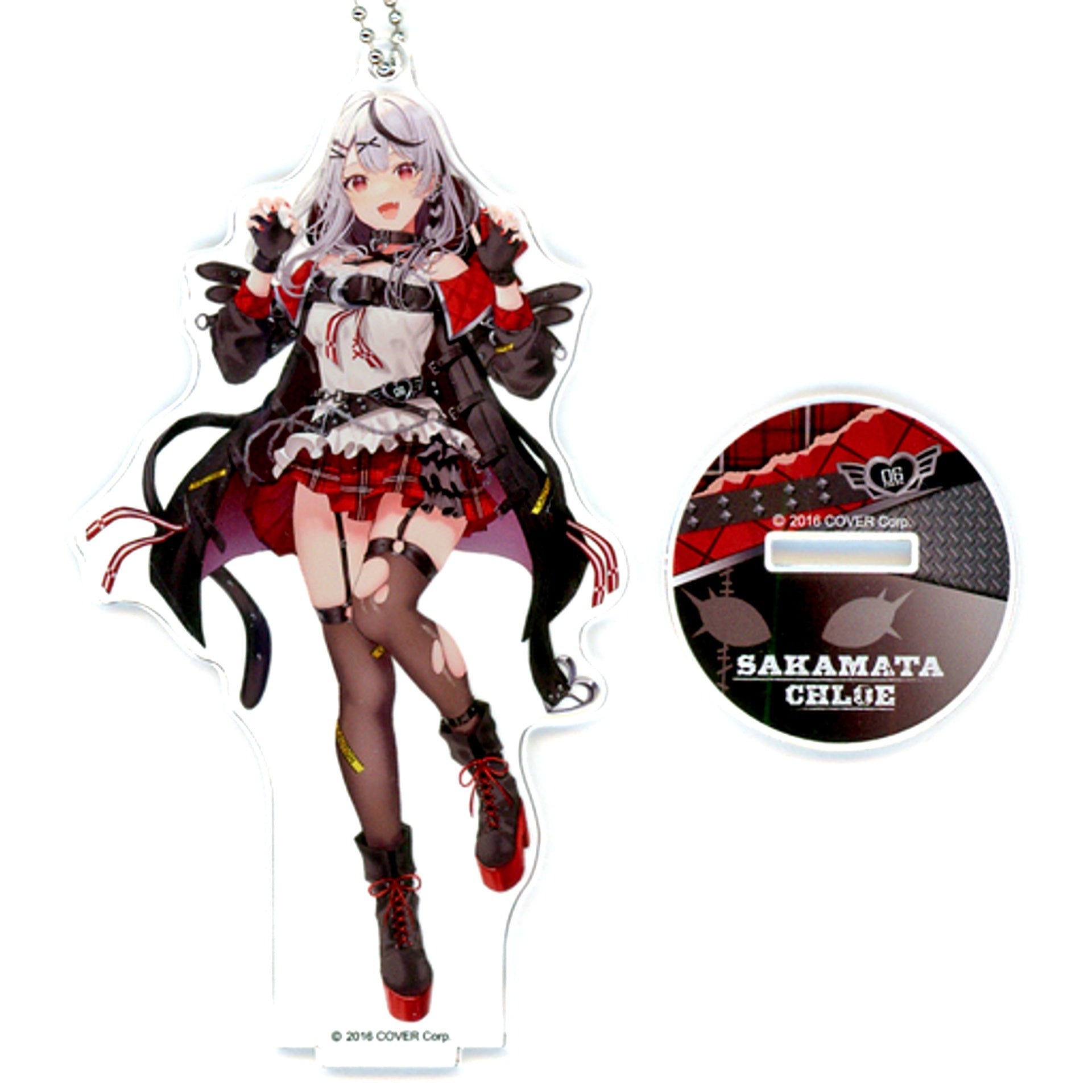 Sakamata Chloe Hololive Acrylic Stand Keychain Illustration by Hachi Mishima Sakamata Chloe x Capchure [USED]