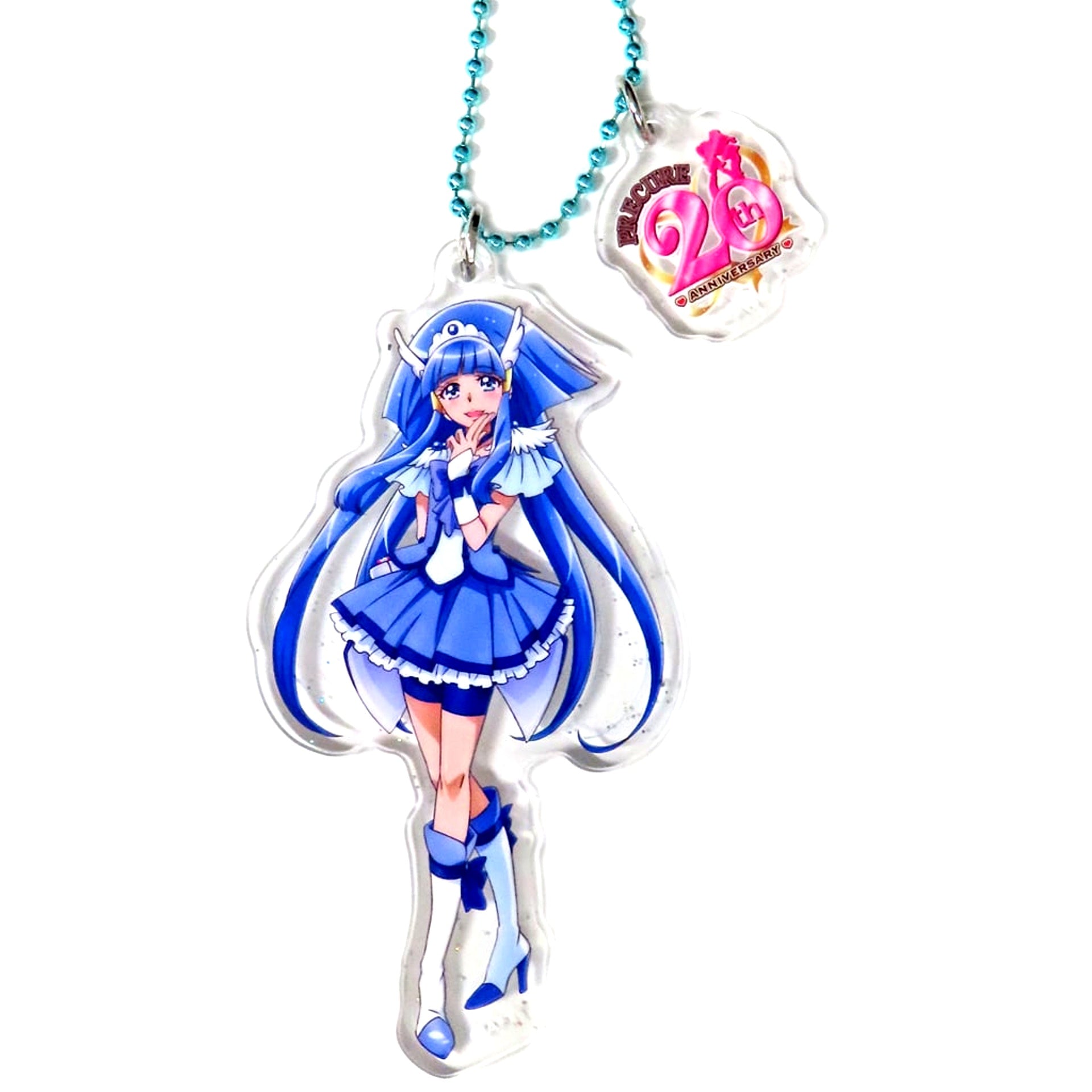 Cure Beauty Smile PreCure! 20th Anniversary Glitter Acrylic Keychain Vol.3 Store [USED]