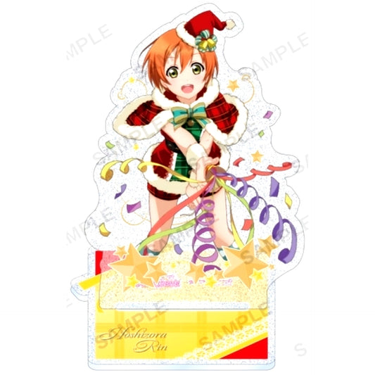 Rin Hoshizora Muse Christmas Ver. Kirarin Acrylic Stand Love Live! School Idol Festival [USED]