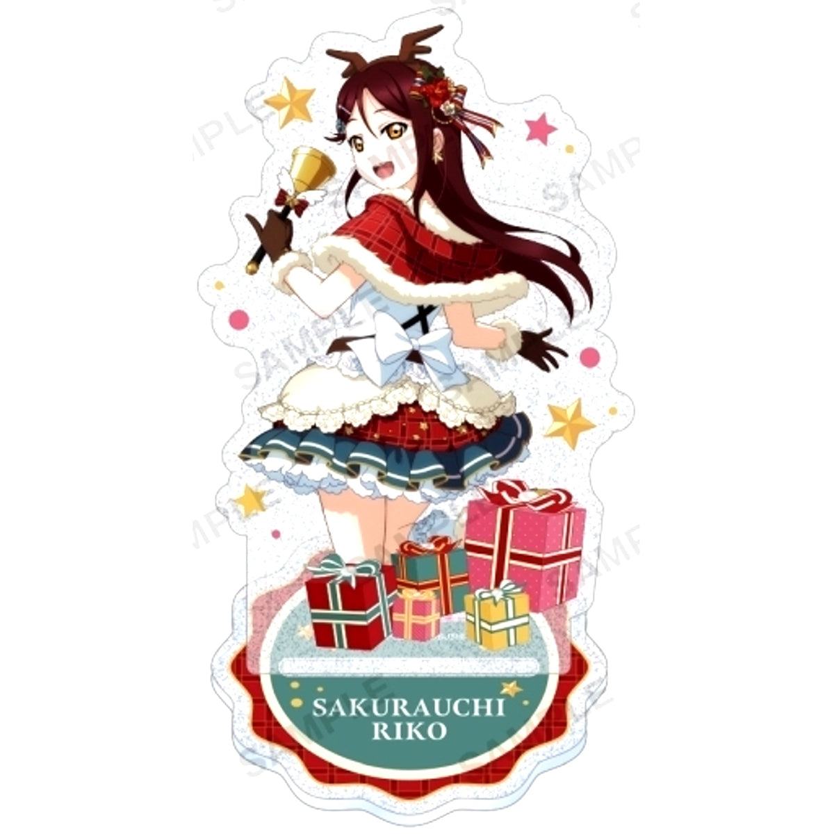 Riko Sakurauchi Aqours Christmas Ver. Kirarin Acrylic Stand Love Live! School Idol Festival [USED]