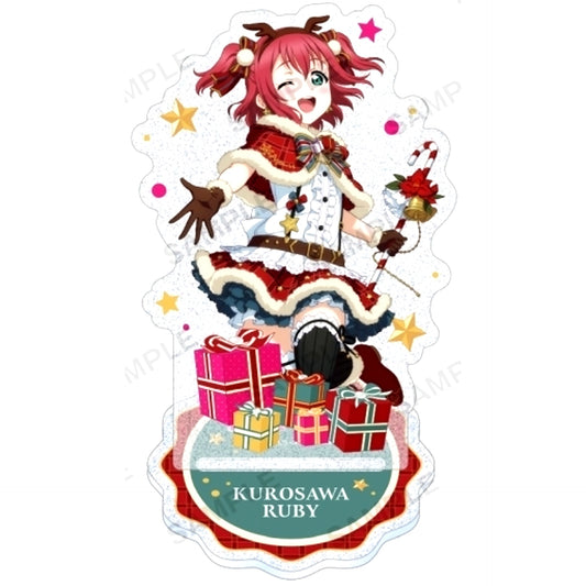 Ruby Kurosawa Aqours Christmas Ver. Kirarin Acrylic Stand Love Live! School Idol Festival [USED]
