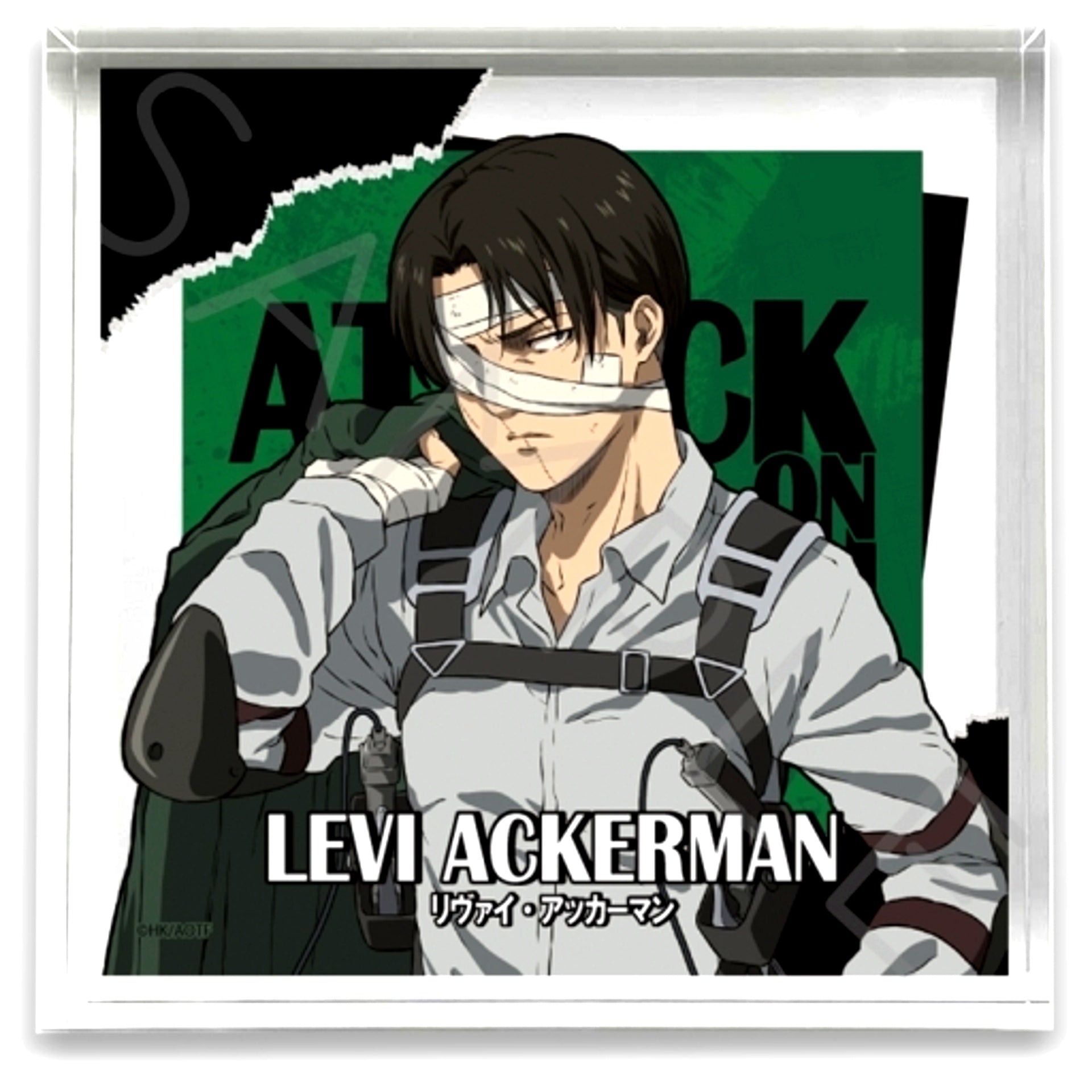 Levi Ackerman Attack on Titan The Final Season Acrylic Block Vol.9 WD 100x100x30mm [USED]