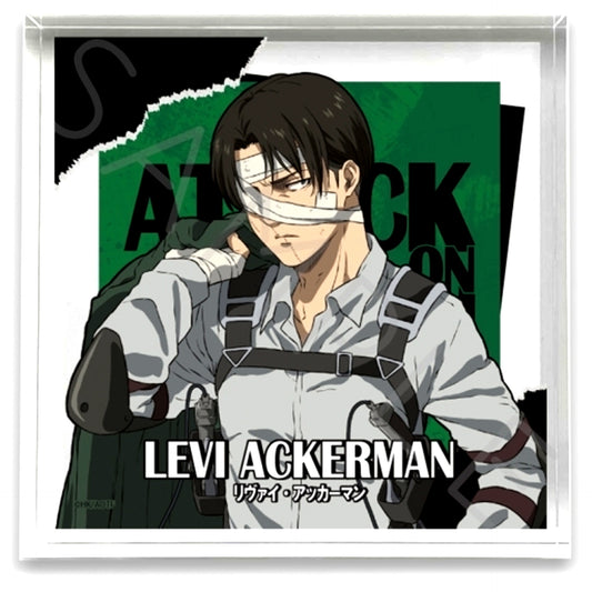 Levi Ackerman Attack on Titan The Final Season Acrylic Block Vol.9 WD 100x100x30mm [USED]