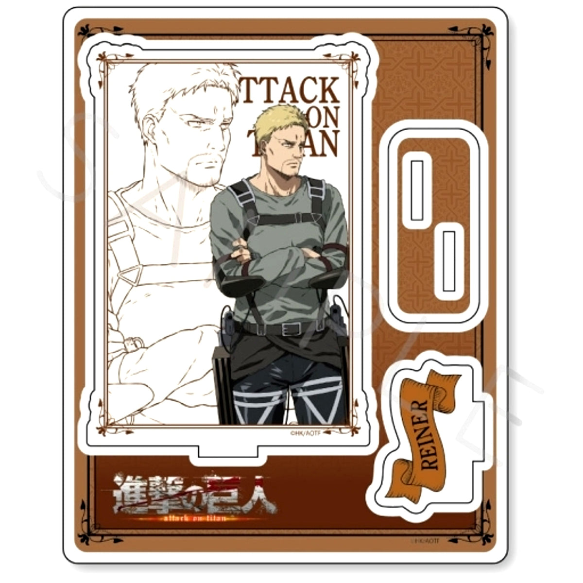Reiner Braun WE. Attack on Titan The Final Season Vol. 9 Acrylic Stand [USED]