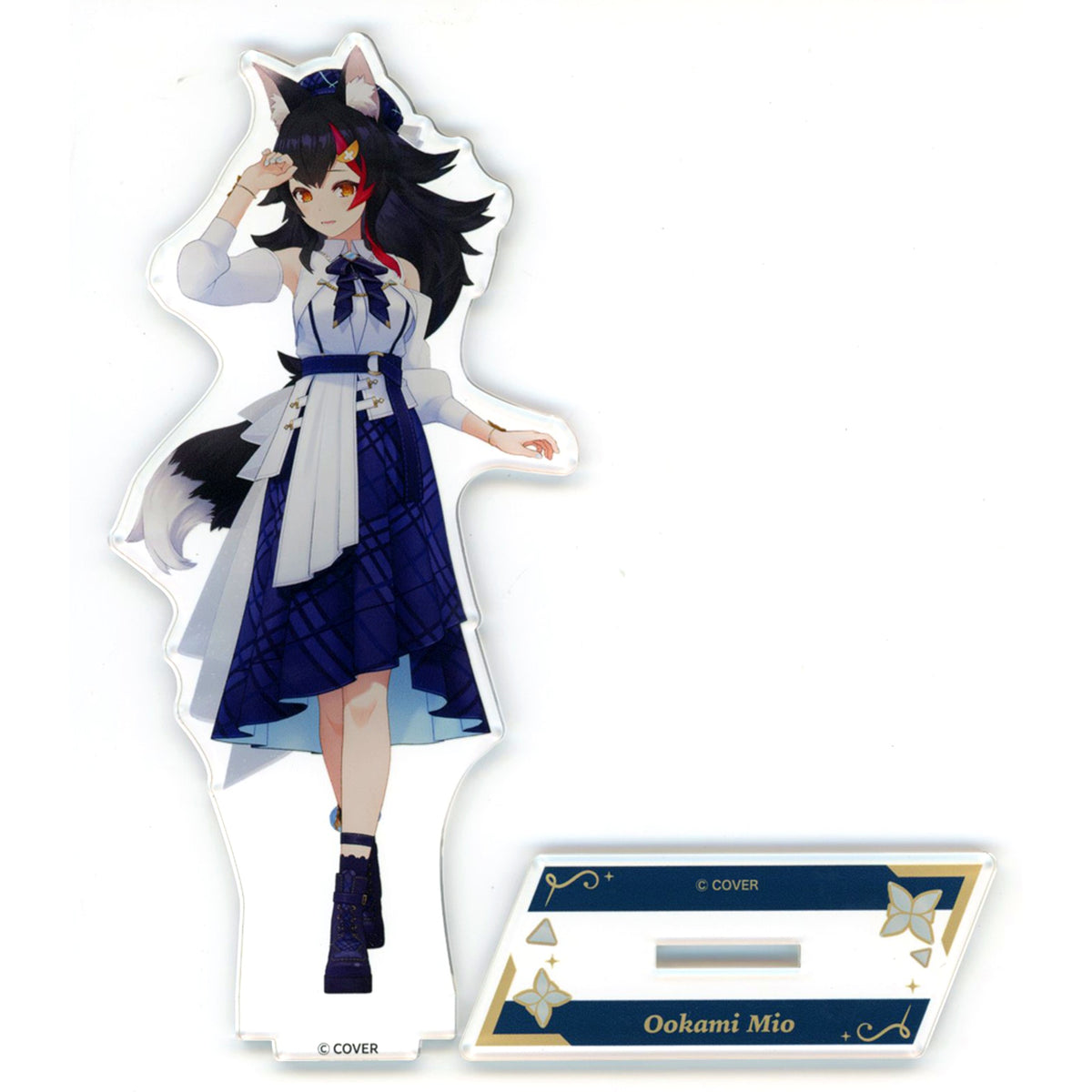 Ookami Mio 3D Acrylic Stand Blue Journey Outfit Ver. Virtual YouTuber Holo Live Blue Journey 1st Live Yoake no Uta [USED]