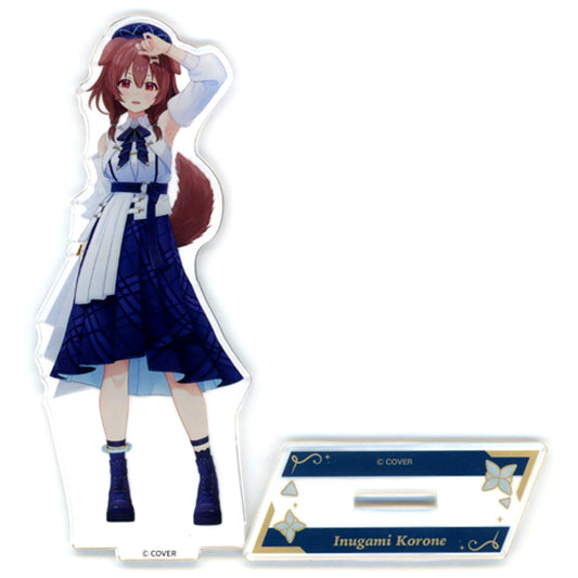 Inugami Korone 3D Acrylic Stand Blue Journey Outfit Ver. Virtual YouTuber Holo Live Blue Journey 1st Live Yoake no Uta [USED]