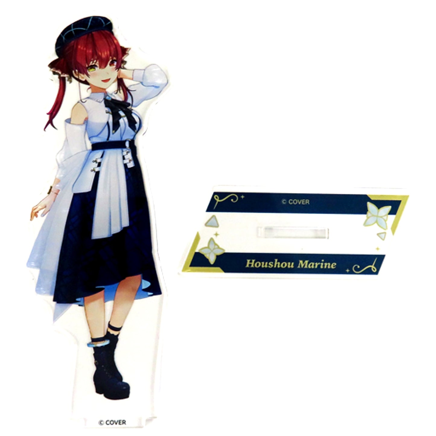 Houshou Marine 3D Acrylic Stand Blue Journey Outfit Ver. VTuber hololive Blue Journey 1st Live Yoake no Uta [USED]