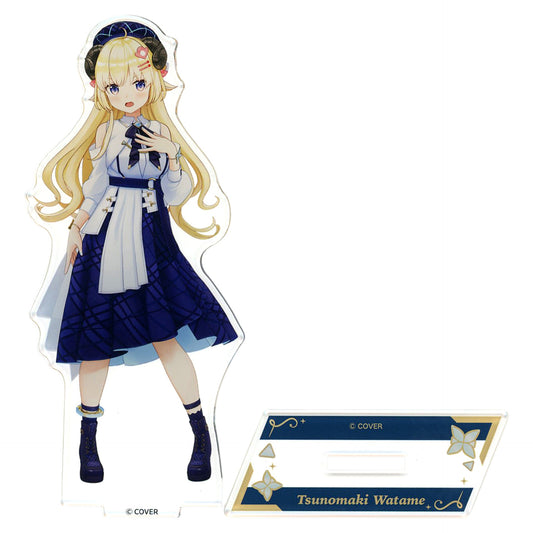 VTuber Hololive Tsunomaki Watame 3D Acrylic Stand Blue Journey Costume Ver. Blue Journey 1st Live Yoake no Uta Exclusive Acrylic Stands [USED]