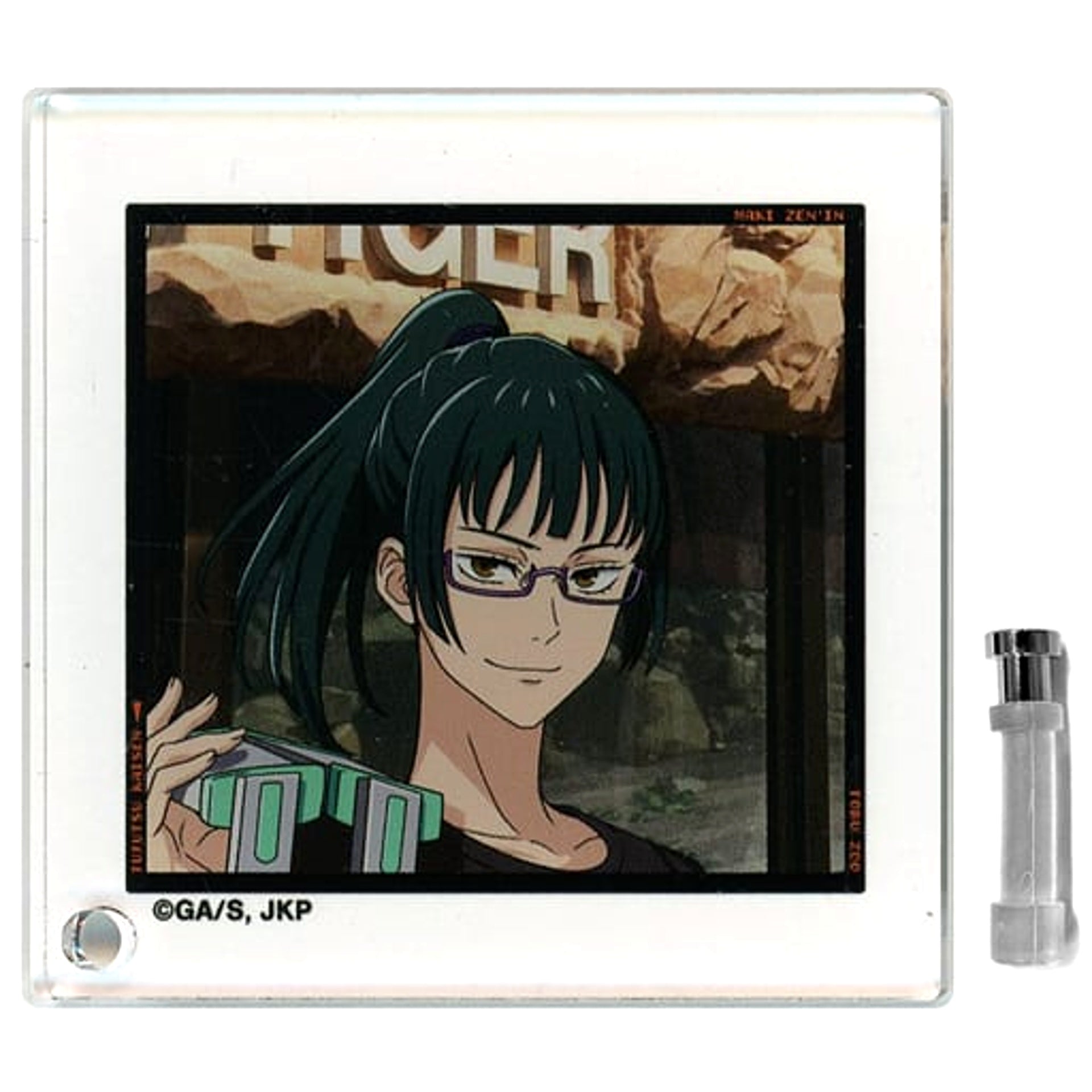 Jujutsu Kaisen x Tobu Zoo Maki Zenin Close-Up New Illustration Zookeeper Trading Acrylic Stand Panel Acrylic Stands [USED]