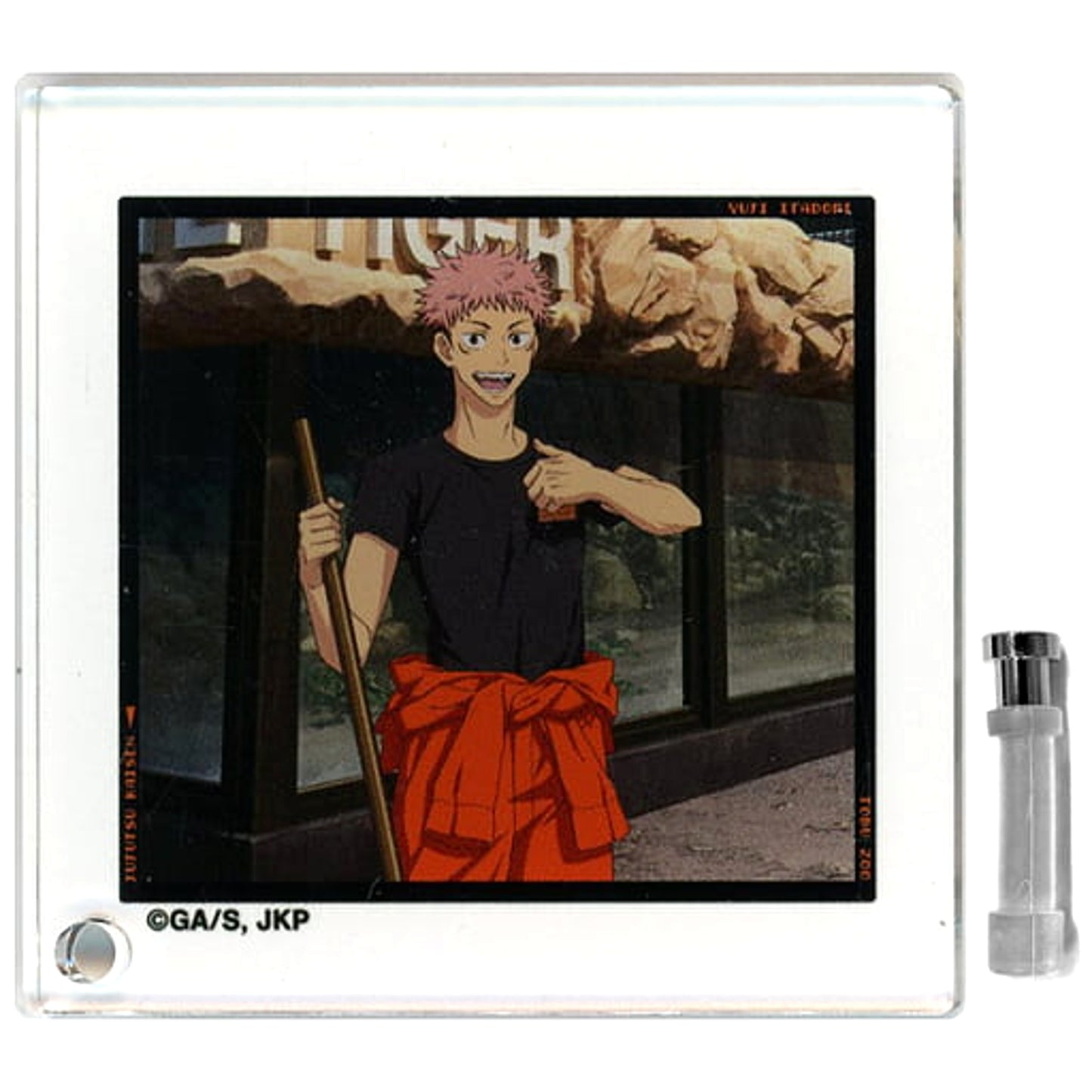 Jujutsu Kaisen x Tobu Zoo Yuji Itadori Original Illustration Keeper ver. Trading Acrylic Stand Panel Waist Up Acrylic Stands [USED]