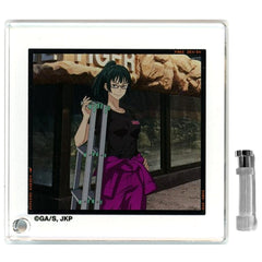 Jujutsu Kaisen x Tobu Zoo Maki Zenin Waist-Up New Illustration Zookeeper Trading Acrylic Stand Panel Acrylic Stands [USED]