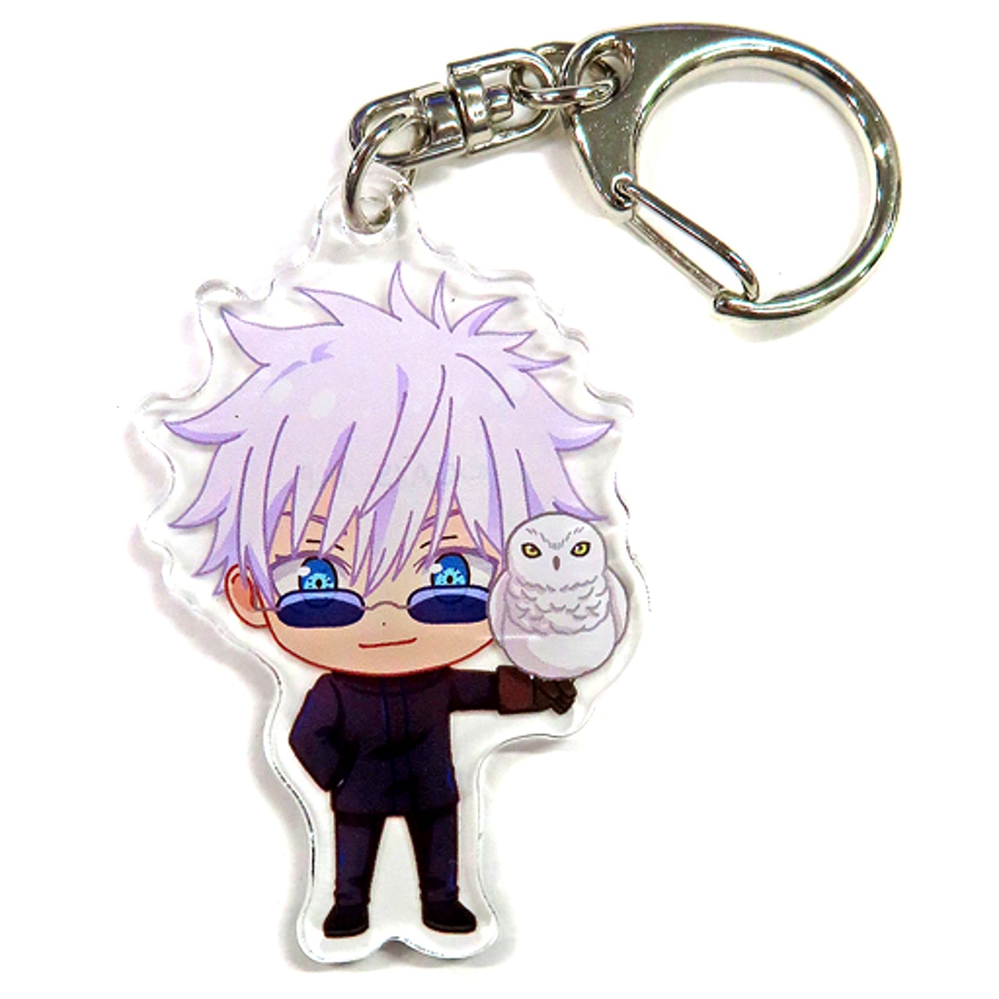 Satoru Gojo x Snowy Owl Jujutsu Kaisen Tobu Zoo Chibi Character Acrylic Keychain [USED]