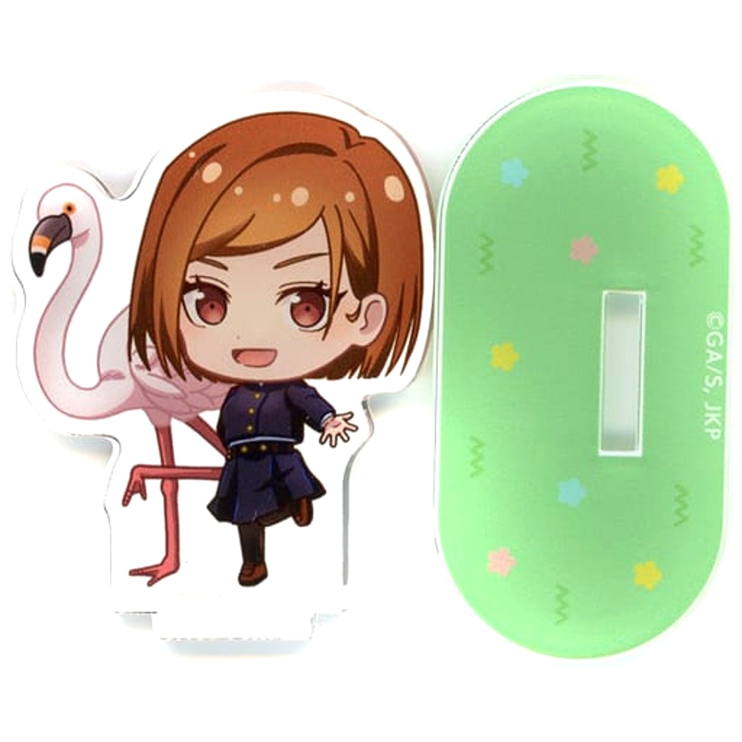 Jujutsu Kaisen Nobara Kugisaki & Flamingo Trading Chibi Character Acrylic Stand Jujutsu Kaisen x Tobu Zoo Acrylic Stands [USED]