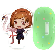 Jujutsu Kaisen Nobara Kugisaki & Flamingo Trading Chibi Character Acrylic Stand Jujutsu Kaisen x Tobu Zoo Acrylic Stands [USED]