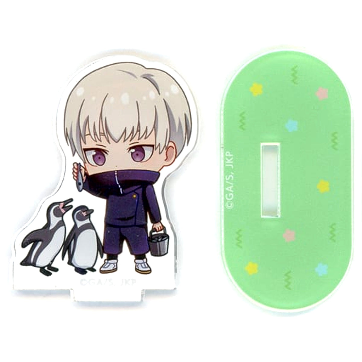 Jujutsu Kaisen x Tobu Zoo Toge Inumaki & Penguin Trading Chibi Character Acrylic Stand Acrylic Stands [USED]