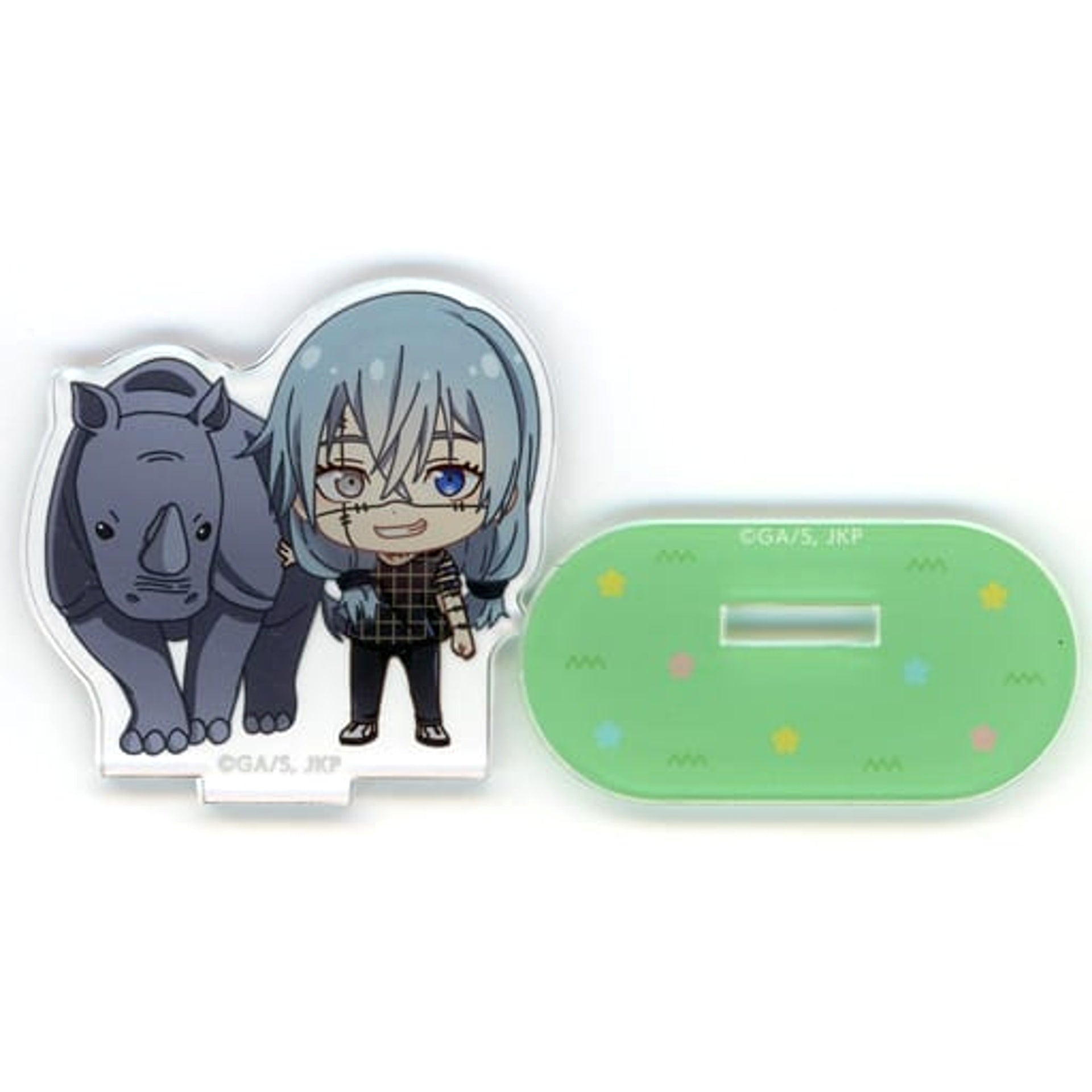 Jujutsu Kaisen x Tobu Zoo Mahito & White Rhinoceros Chibi Character Trading Acrylic Stand Acrylic Stands [USED]
