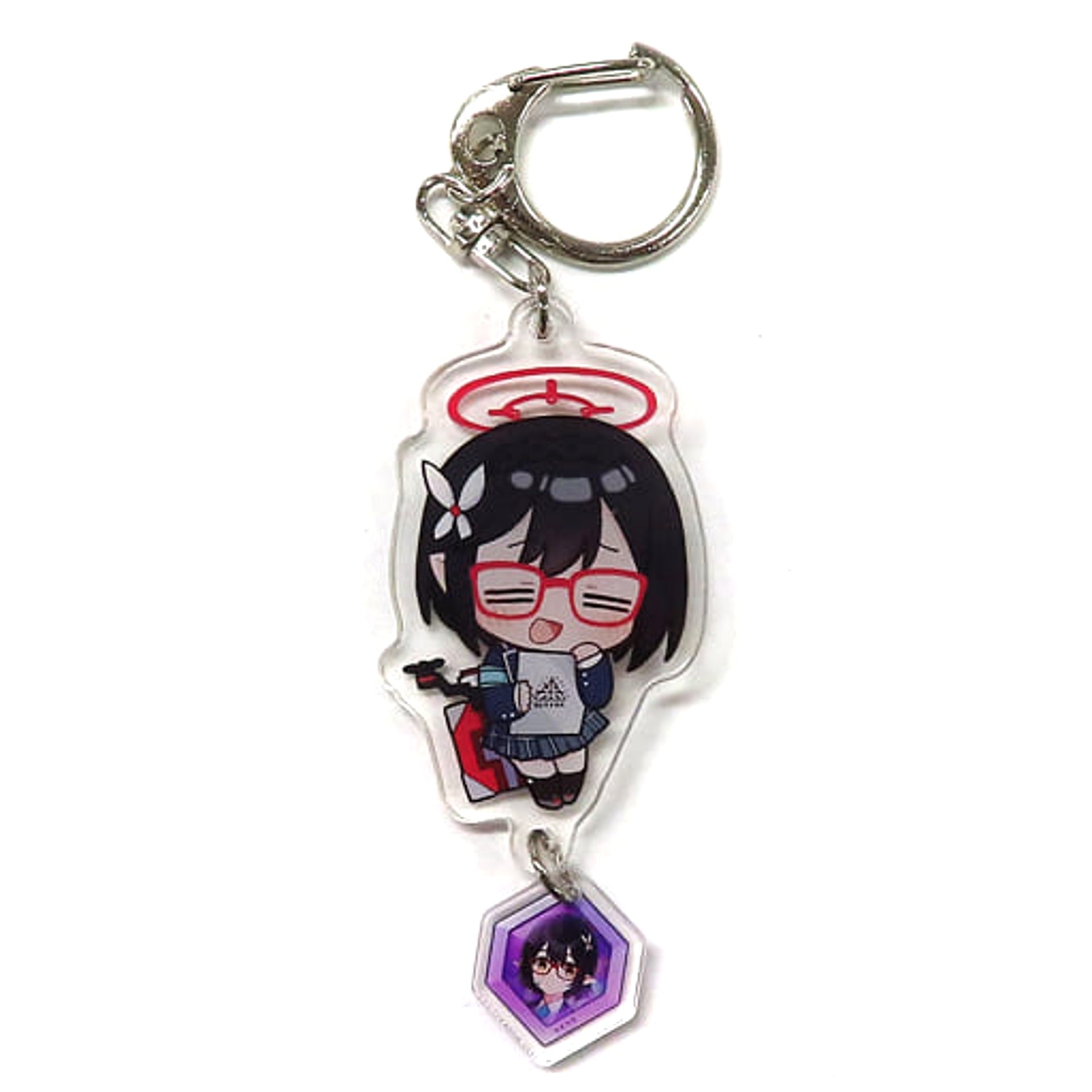 Blue Archive Ayane Acrylic Keychain Included with Abydos Countermeasures Committee Keychains [USED]