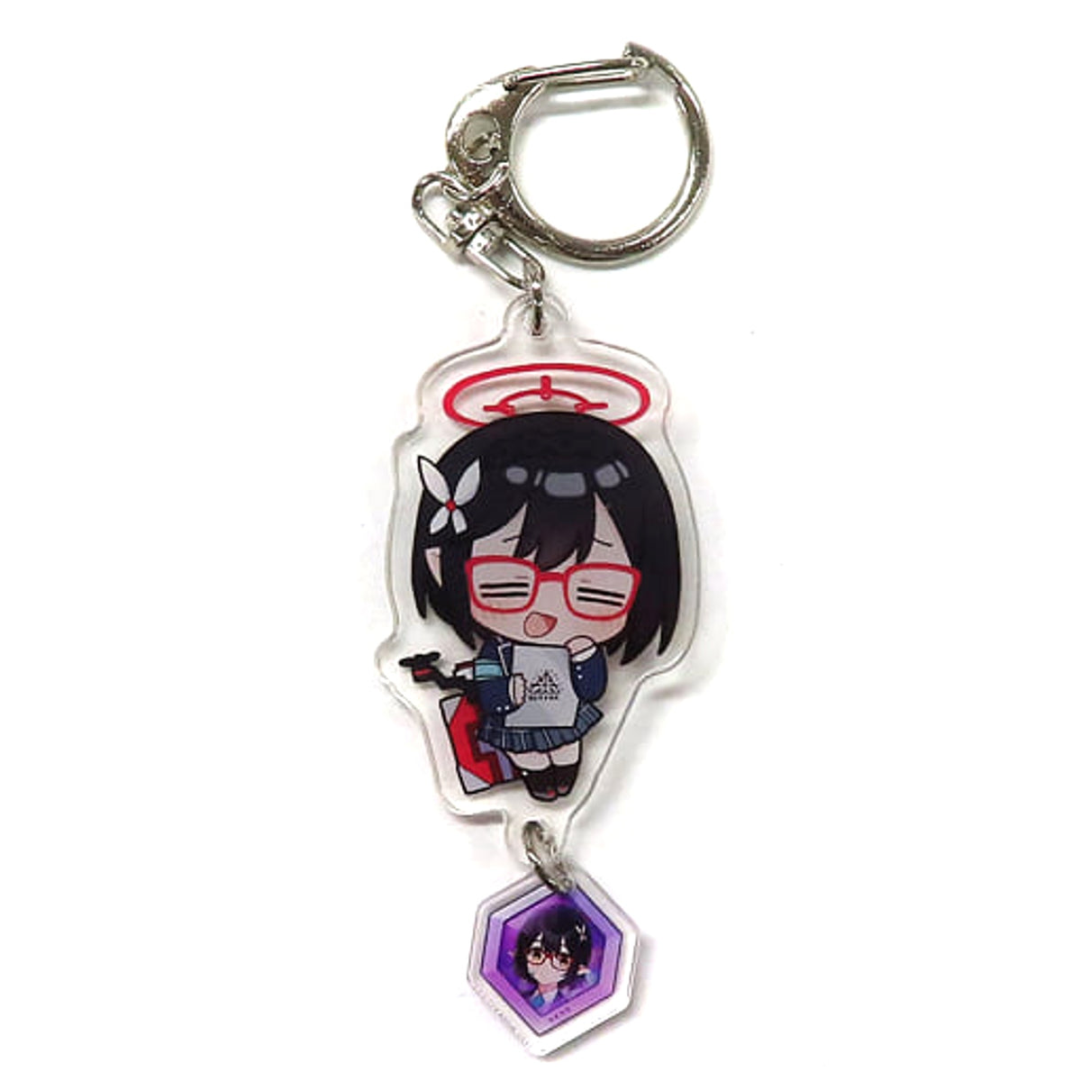 Blue Archive Ayane Acrylic Keychain Included with Abydos Countermeasures Committee Keychains [USED]