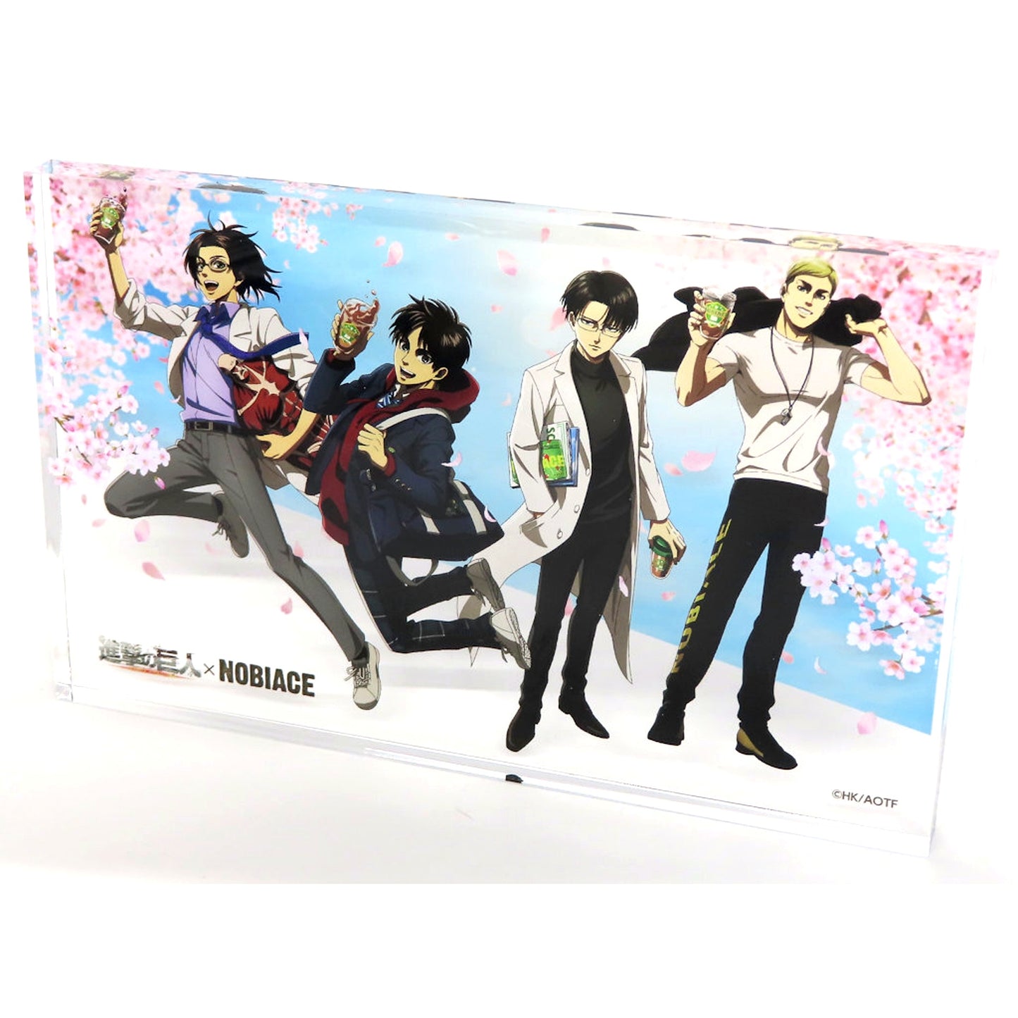 Group Cherry Blossoms Attack on Titan x NOBIACE Big Acrylic Art Panel [USED]