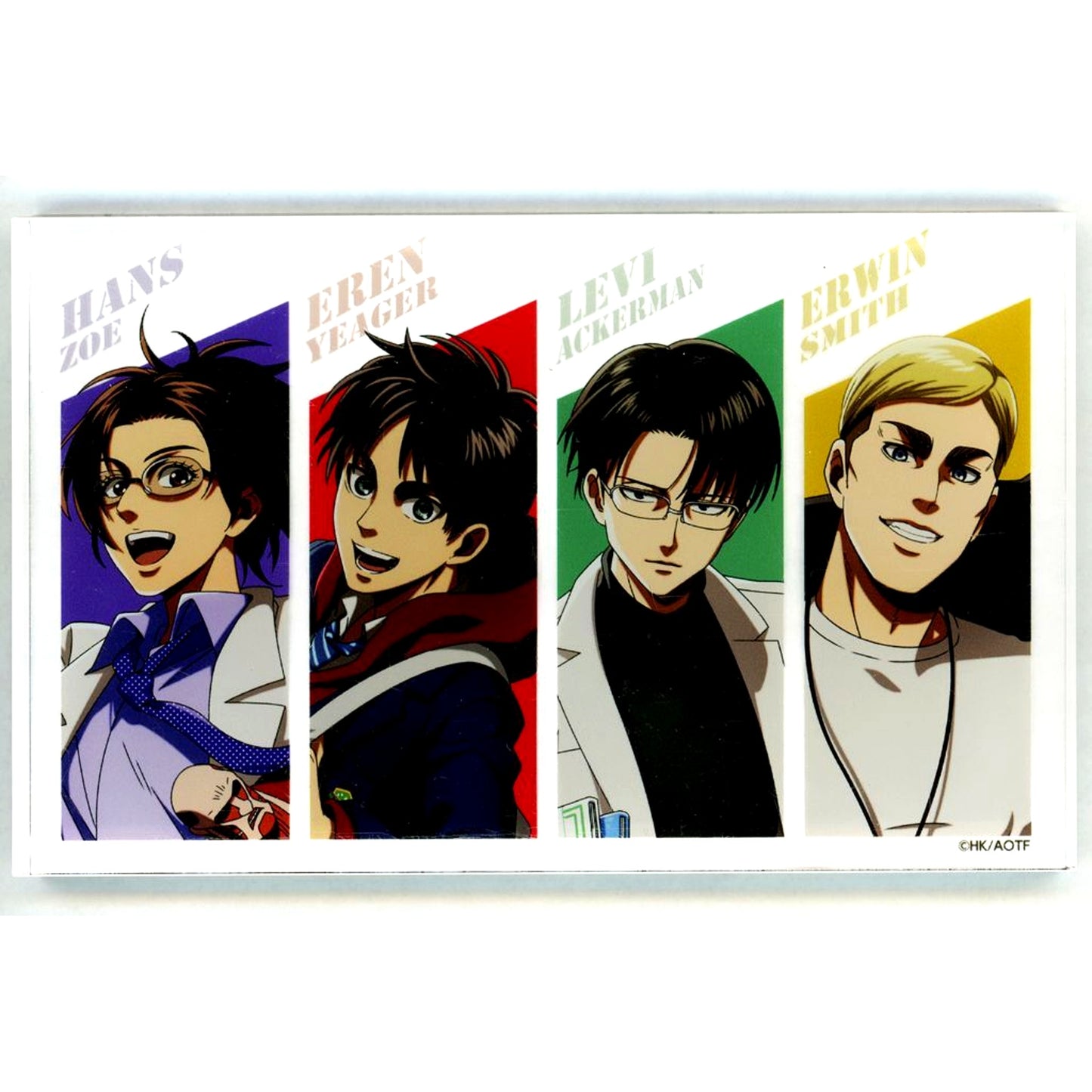 Group Close-up Attack on Titan x NOBIACE Big Acrylic Art Panel [USED]