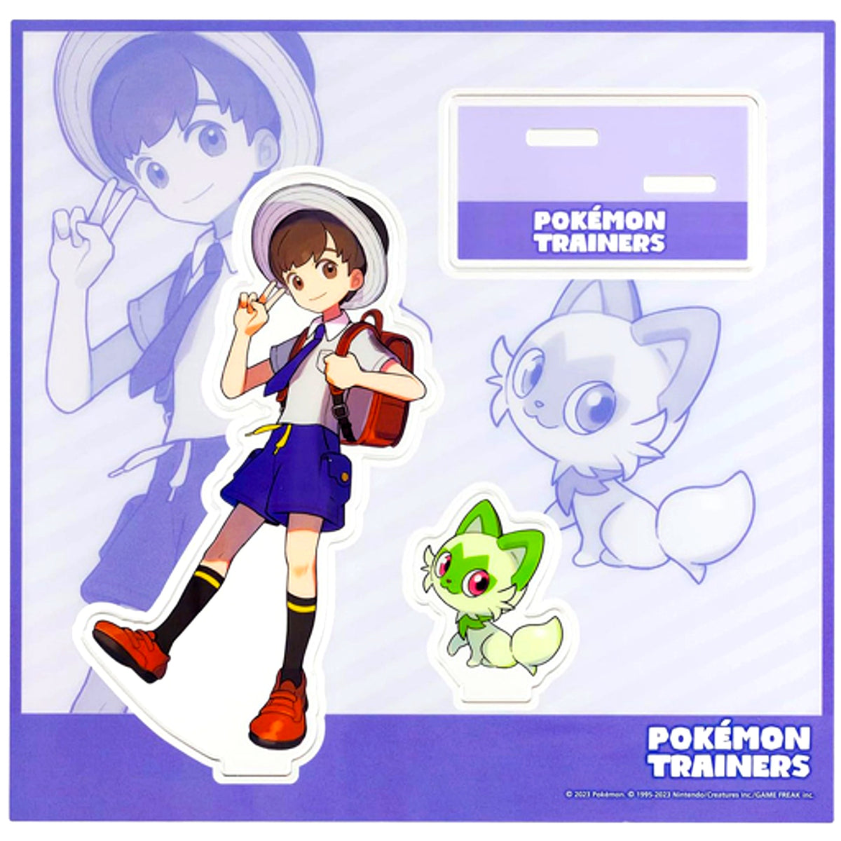 Florian & Sprigatito Pokemon Scarlet and Violet Pokemon Trainers Acrylic Stand Pokemon Center Limited [USED]