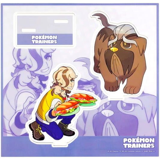 Arven & Mabosstiff Acrylic Stand POKEMON TRAINERS Pokemon Scarlet and Violet Pokemon Center Limited [USED]