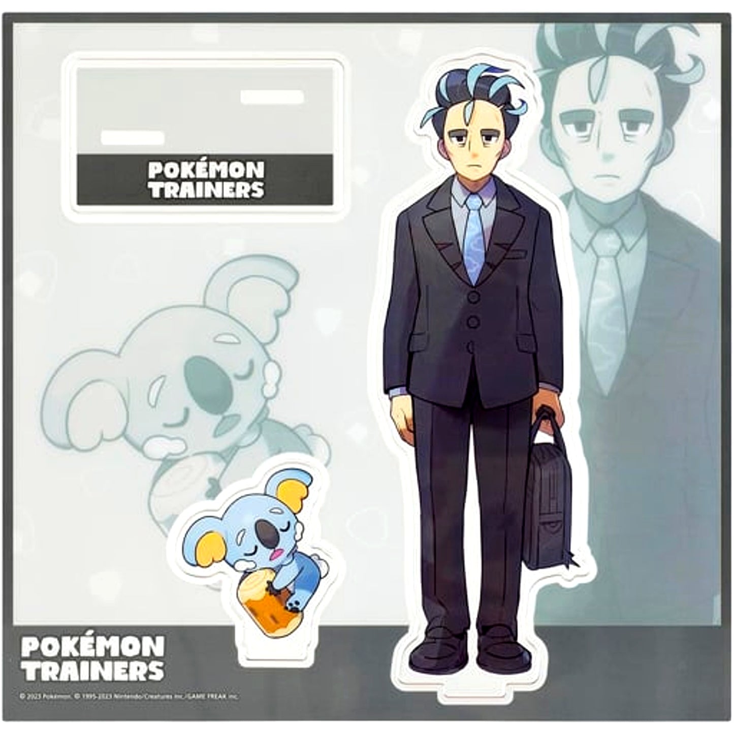 Larry & Komala Acrylic Stand POKEMON TRAINERS Pokemon Scarlet and Violet Pokemon Center Limited [USED]